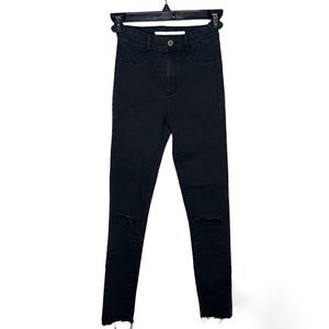 Zara Women's Black Denim Skinny Jeans Size 2
